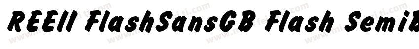 REElI FlashSansGB Flash SemiBold字体转换